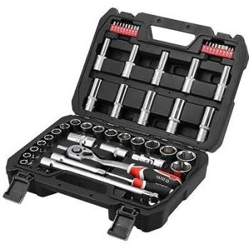 Juego de llaves de vaso Yato YT-12660 con set de conectores y conector