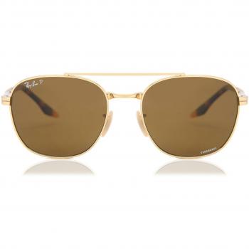 Ray-Ban RB3688 Polarized Men's Sunglasses Gold 58mm