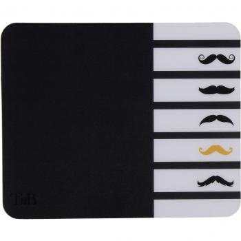 T'nB-TSXSTACHE - Alfombrilla para ratón, diseño de Bigotes, Color Negro