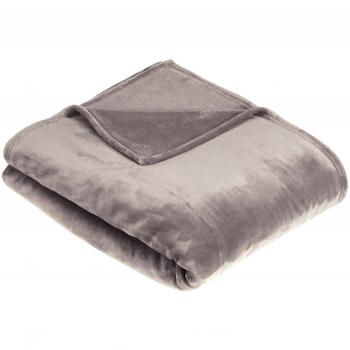 Amazon Basics - Manta de felpa suave - 127 x 152 cm - Gris