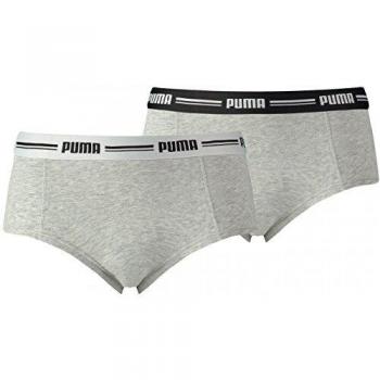 PUMA 573014001 Boy Short Panties, Grey, S Women's