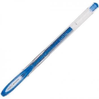 Uni-ball Signo Sparkling UM-120SP Rollerball Pen, Blue Glitter Ink, 1.0mm, Pack of 12