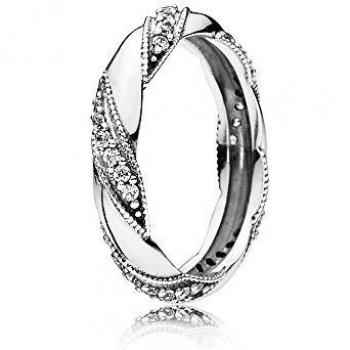 Anillo Pandora 190981cz-52 Mujer plata Alianza Circonitas