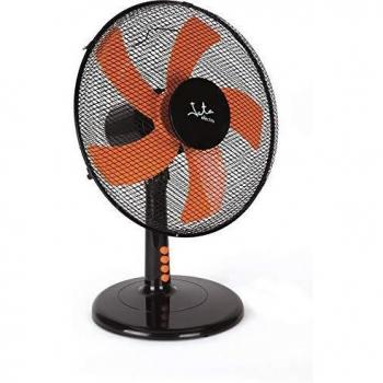 Jata VM3025 - Ventilador de mesa con 3 velocidades. Función oscilante y cabezal inclinable. 60 cm de altura. Rejilla de metal