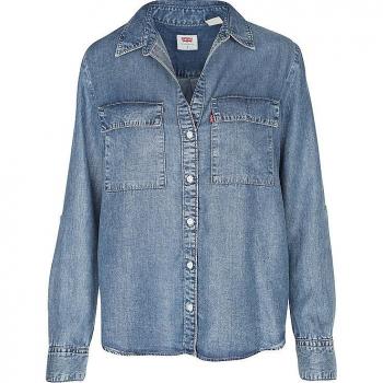 Camisa Vaquera de Mujer Levi's® Doreen Utility de Manga Larga Azul