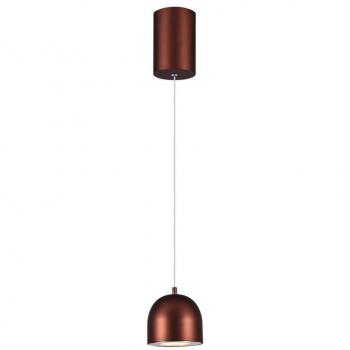 Lámpara Colgante LED de Metal 8.5W en Color Cobre, Regulable 3000K con Encendido Táctil Ø10x160cm