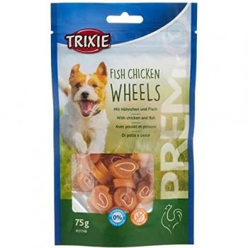 TRIXIE Snack PREMIO Fish Chicken Wheels, 75 g, Perro