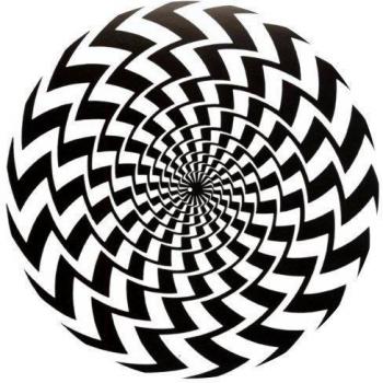 123t - Tapete Antideslizante con Diseño de Ilusión Color Negro y Blanco x 1