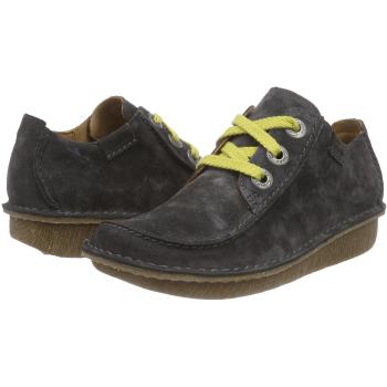 Clarks Funny Dream - Zapatos de cordones, Mujer, Gris