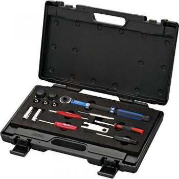 Juego de herramientas TPMS/RDKS para montaje y desmontaje de sensores y válvulas, 13 piezas - KS Tools 100.1180