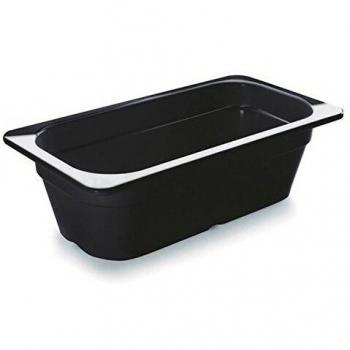 Lacor 66365J - Cubeta negra melamina gn 1/3 176x325x65