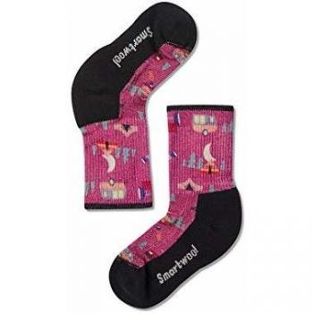 Smartwool Hike Light Summer Nights Print Crew Calcetín, Infantil, Meadow Mauve, Large
