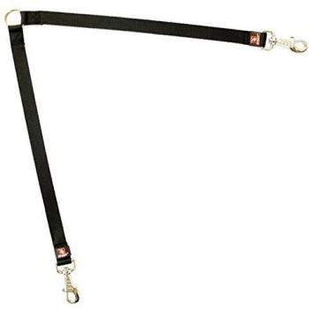 Arppe 4077011509 Acople para Dos Perros, Nylon Basic, Negro