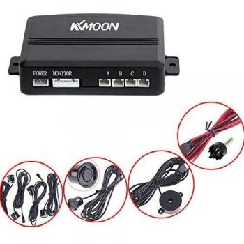 KKmoon Sistema de Aparcamiento Revés Reserva Alerta de Sonido + 4 Sensores