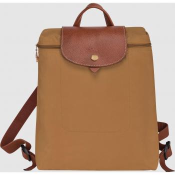 Mochila Mediana de Mujer Le Pliage Original Longchamp con Cierre de Broche y Cremallera Beige