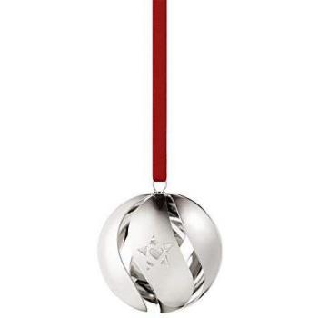 Georg Jensen 2019 Christmas Ball Decoration - Palladium Plated