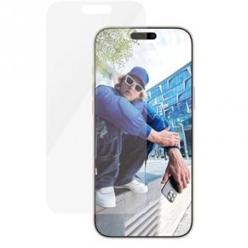 Protector de Pantalla PanzerGlass Classic Fit para iPhone 16 Pro Max - Antibacteriano, Cristal Templado, Resistente a Rayones y Golpes