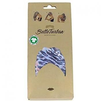 Belle Turban Turbante Estampado Animal Azul 1 Unidad