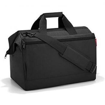 reisenthel Allrounder L Pocket - Bolso versátil para Viajes, Trabajo y Ocio, con una práctica función para engancharlo a un Carrito, en Negro, Couleur:Schwarz