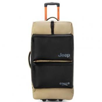 Delsey Paris x JEEP 96L Beige and Black Trolley Bag