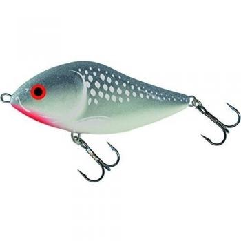 1 x Salmo SLIDER Jerk - Señuelo de hundimiento para pesca, color gris, talla 10cm / 46g
