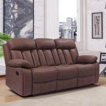 Sofá Madrid Deluxe 3 plazas reclinable/reposapiés elevable