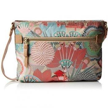 OililyOilily M Flat Shoulder Bag - Bolsa de Hombro Mujer, color Marrón