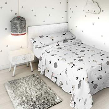 HACIENDO EL INDIO S2801034 Juego de Sábanas Be Cool, Cama de 90, Multicolor, 160 x 270 cm