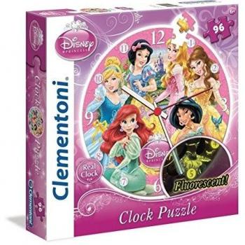 Disney Princesas Puzzle Reloj, 96 Piezas