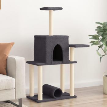 Rascador para gatos con postes de sisal 122 cm