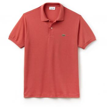 Lacoste L.12.12 Petit Pique Cotton Polo Shirt - Rose - Male - Size 5 / UK Size L