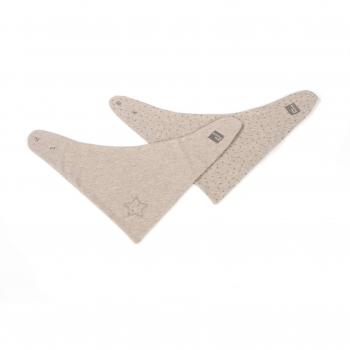 Walking Mum Nordic Baby - Set de 2 bandanas, unisex, color beige