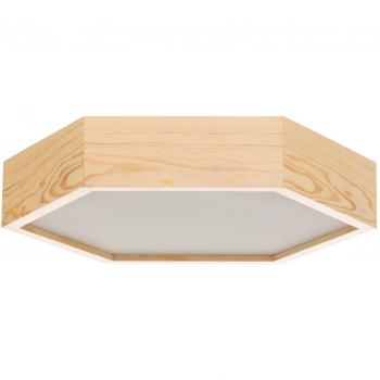 Plafoniera Hagen de pino natural Envostar