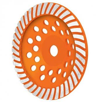 Disco de Diamante Turbo Truper para Desbaste en Seco o Húmedo de Superficies de Hormigón, Ladrillo, Mármol y Piedra - 175 Mm