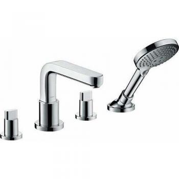 Hansgrohe 31446000 Metris S grifería 4 Agujeros Borde bañera caño Corto, cromo
