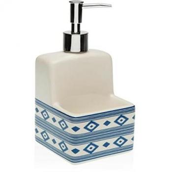 Dispensador de Jabón Versa Manacor Azul Cerámica Dolomita