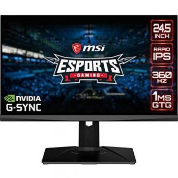 MSI Oculux NXG253R 24.5 Full HD 1920x1080 IPS LED Monitor, 360Hz, G-Sync Compatibility, 1ms Response Time, HDR Ready
