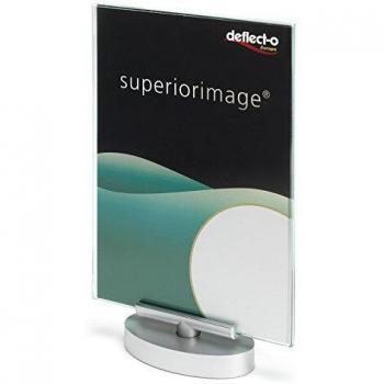 Deflecto 845137 - Expositor giratorio, base metalizada, 151 x 233 x 50 mm