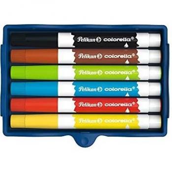 Marcadores de colores Pelikan Kreativfabrik Colorella, 6 piezas, lavables y aptos para niños
