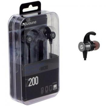 Coolsound Z200 Auriculares Intrauditivos con Micrófono, Control de Volumen, Cable de 1.20m - Negro