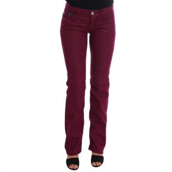 Costume National C'N'C Women's Luxury Red Straight Fit Stretch Jeans W26