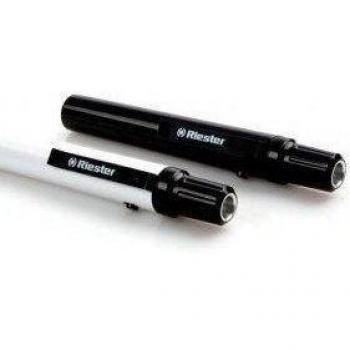 Riester 5130-02 e-xam blanco, XL 2,5V, en bolsa con cabezal del soporte para depresor lingual