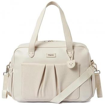 Bolso Maternal Pliegue Crema Mayoral - Elegante y Práctico para Mamás Modernas