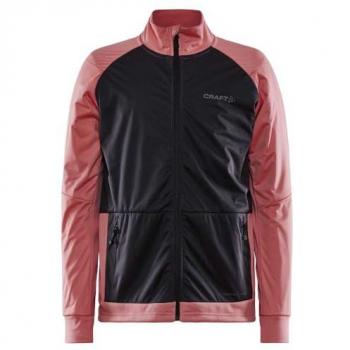 Craft Core Warm XC Jacket - Red/Gray, Youth 8-10 Years
