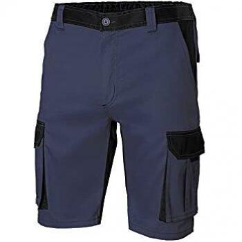 Velilla 103021B 61/0 - AZUL NAVY/NEGRO 46 - Bermuda Bicolor Multibolsillos Azul Navy Talla 46