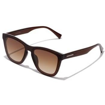 Gafas de sol Hawkers DOWNTOWN MAX para hombre y mujer con montura marrón y lentes transparentes marrones