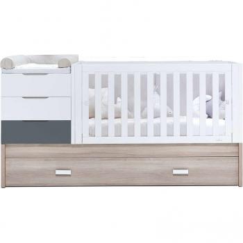 Cuna convertible Sero Loft Alondra con cama nido incluida
