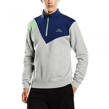 Sudadera con cremallera Sudadera con capucha para hombre Kappa Vittorio Gris gris
