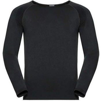Odlo Camiseta Interior Suw Crew Neck Performance para Hombre, Hombre, Camiseta, 186172, Gris, Negro, Extra-Large