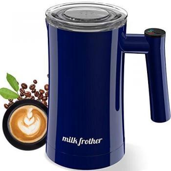 Espumador de Leche Automático, Vaporizador de Leche Eléctrico, Batidora de Leche Fría y Caliente, Espumador y Calentador de Leche Automático para Capuchino, Macchiato, Latte, Moca, Chocolate Caliente